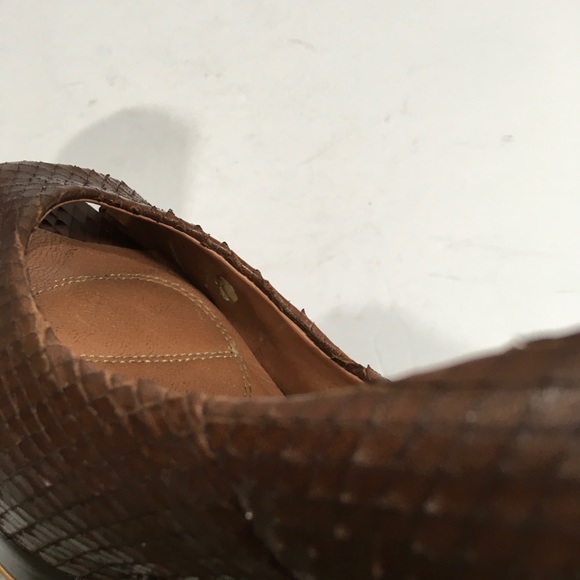 Zara Basic Collection Brown Snakeskin Heels - Picture 7 of 8